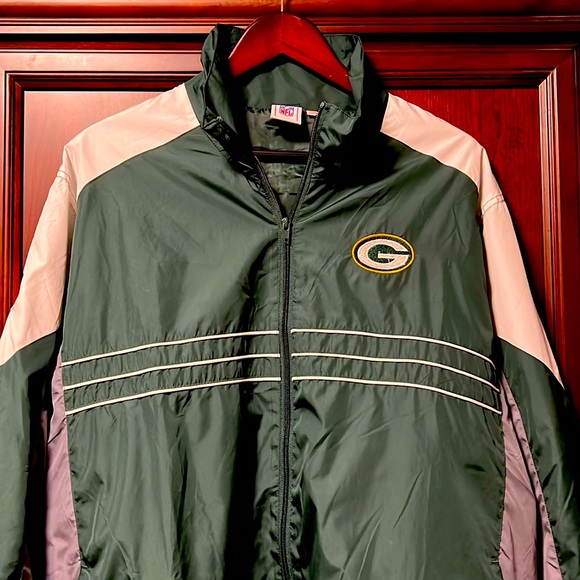 NFL Green Bay Packers Green Zip Up Jacket Size XL - Picture 1 of 8